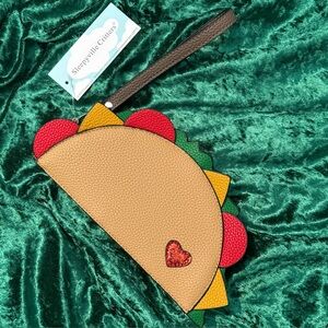 Taco Wristlet Clutch Purse